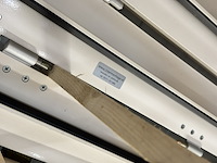 Ca. 13x demontabele kozijnen van systeemwanden / scheidingswandpanelen, intermontage, wit - afbeelding 5 van  8