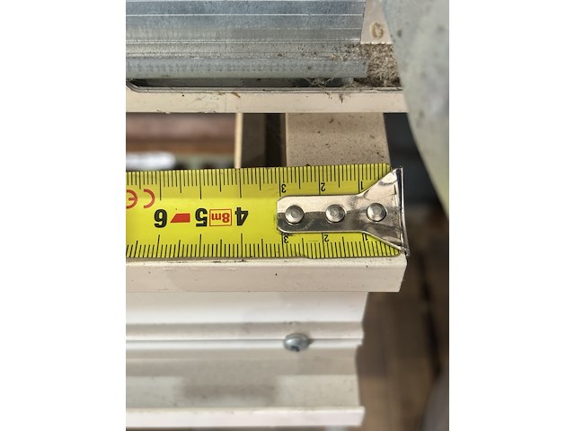 Ca. 13x demontabele kozijnen van systeemwanden / scheidingswandpanelen, intermontage, wit - afbeelding 7 van  8