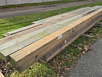 Ca. 13x douglas balken fijnbezaagd, 75x150mm, lengte 2/300cm, 3/400cm, 8/500cm (b keuze) - afbeelding 1 van  1