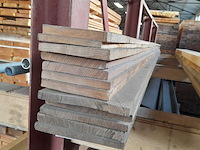 Ca. 13x eiken planken divers, lengte 400 cm