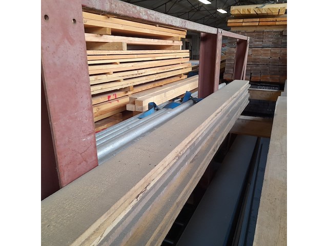 Ca. 13x eiken planken divers, lengte 400 cm - afbeelding 3 van  4