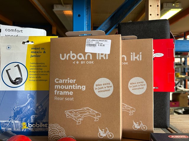 Ca. 13x fiets accessoires en onderhoud w.o. fietszitje, w.o. urban iki, bobike - afbeelding 5 van  9