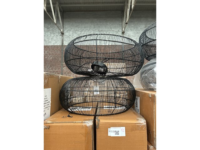 Ca. 13x hanglamp crate & cargo, zwart - afbeelding 2 van  5