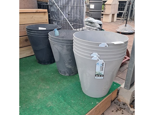 Ca. 13x kunststof bloempot, prosper plast - afbeelding 1 van  9