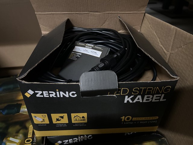 Ca. 13x led string kabel 10 m zering - afbeelding 2 van  3