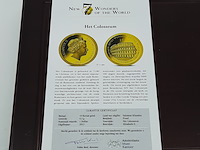 Ca. 13x munt, 14 karaats, new 7 wonders of the world - afbeelding 10 van  27