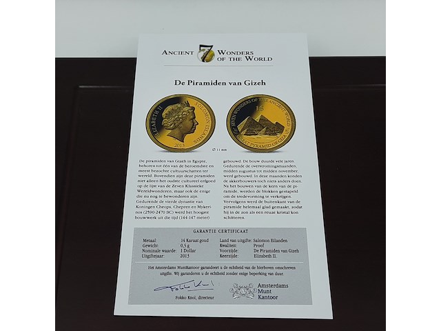 Ca. 13x munt, 14 karaats, new 7 wonders of the world - afbeelding 11 van  27