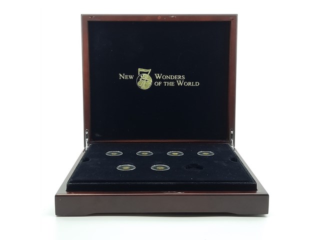 Ca. 13x munt, 14 karaats, new 7 wonders of the world - afbeelding 1 van  27