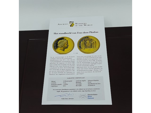 Ca. 13x munt, 14 karaats, new 7 wonders of the world - afbeelding 13 van  27