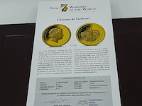 Ca. 13x munt, 14 karaats, new 7 wonders of the world - afbeelding 17 van  27