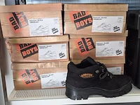 Ca. 13x paar schoenen, badboys, lage zwarte en hoge bruine, zwart - afbeelding 2 van  5