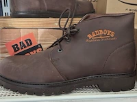 Ca. 13x paar schoenen, badboys, lage zwarte en hoge bruine, zwart - afbeelding 3 van  5