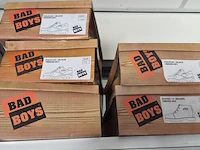 Ca. 13x paar schoenen, badboys, lage zwarte en hoge bruine, zwart - afbeelding 4 van  5
