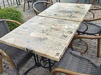 Ca. 13x terras tafels
