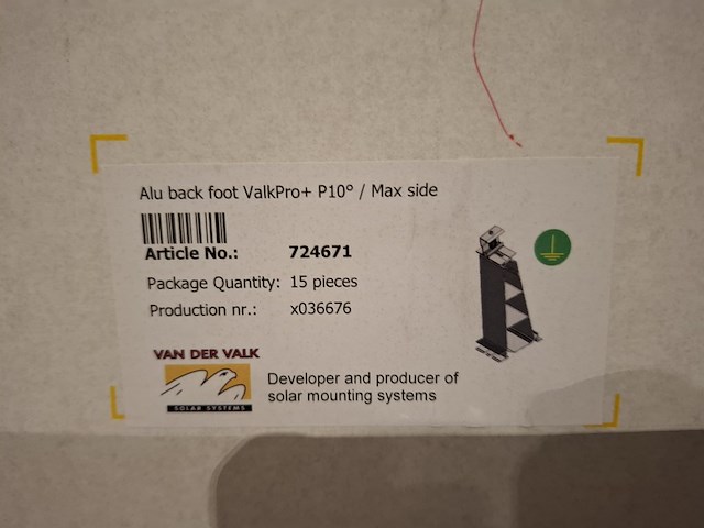 Ca. 14 doos aluminium rail montage van der valk - afbeelding 2 van  10