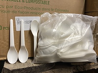 Ca. 14000x plantware composteerbare koffie lepels, wit - afbeelding 1 van  4