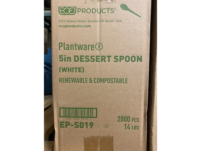 Ca. 14000x plantware composteerbare koffie lepels, wit - afbeelding 3 van  4