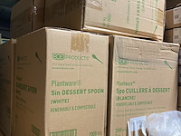 Ca. 14000x plantware composteerbare koffie lepels, wit - afbeelding 4 van  4