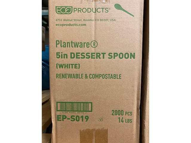 Ca. 14000x plantware composteerbare koffie lepels, wit - afbeelding 4 van  5