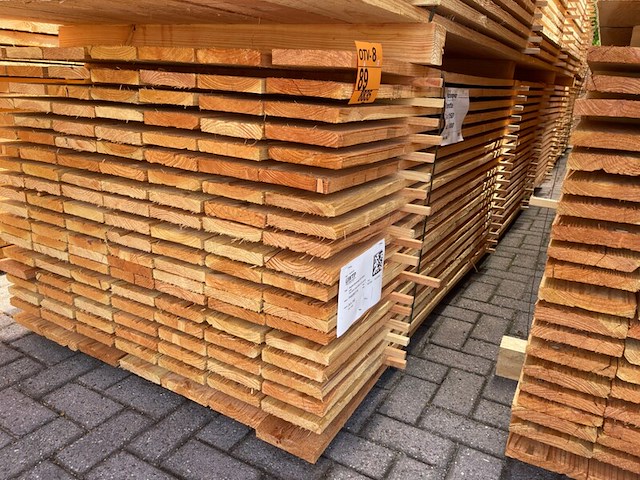 Ca. 140x douglas planken fijnbezaagd, 24x150mm, lengte 400cm - afbeelding 4 van  4