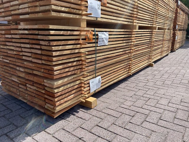 Ca. 140x douglas planken fijnbezaagd, 24x150mm, lengte 500cm - afbeelding 4 van  4