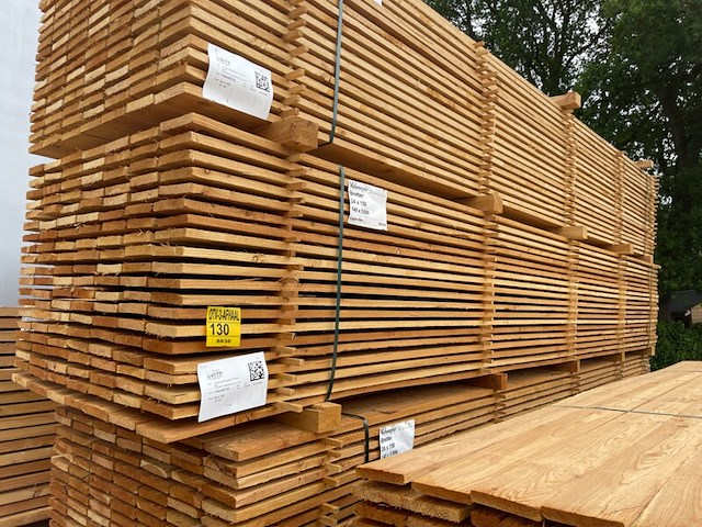 Ca. 140x douglas planken fijnbezaagd, 24x150mm, lengte 500cm - afbeelding 4 van  4