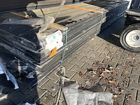 Ca. 140x douglas veer en groef zwart gecoat, 18x190mm, lengte 500cm - afbeelding 2 van  3