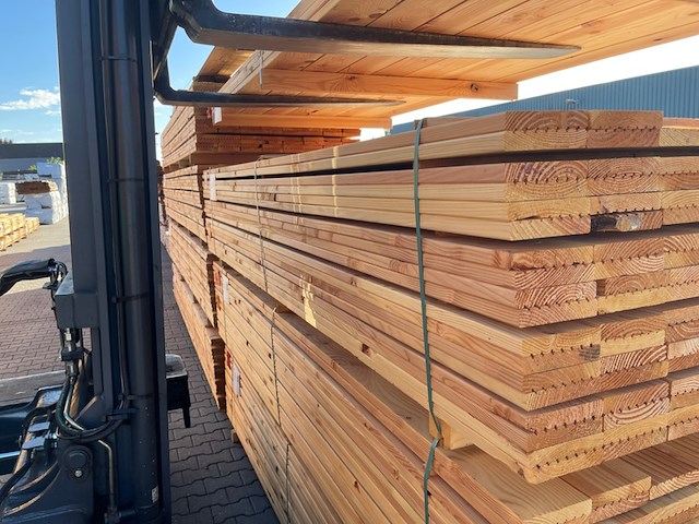 Ca. 140x douglas vlonderplanken, 25x140mm, lengte 300cm - afbeelding 2 van  3