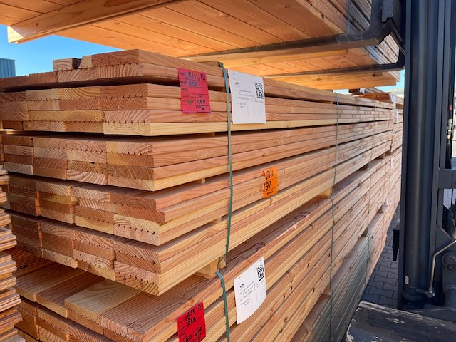 Ca. 140x douglas vlonderplanken, 25x140mm, lengte 400cm - afbeelding 2 van  3