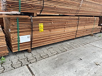 Ca. 140x guyana teak beschoeiingsplanken, 20x100mm, lengte 350cm - afbeelding 4 van  4
