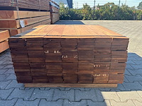 Ca. 140x guyana teak planken geschaafd, 21x145mm, lengte 105cm - afbeelding 3 van  3