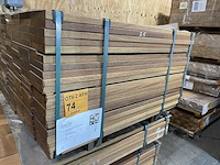 Ca. 140x guyana teak planken geschaafd, 25x145mm, lengte 100cm - afbeelding 2 van  3