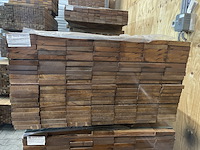Ca. 140x guyana teak planken geschaafd, 25x145mm, lengte 100cm - afbeelding 3 van  3