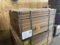 Ca. 140x guyana teak planken geschaafd, 25x145mm, lengte 100cm - afbeelding 3 van  3