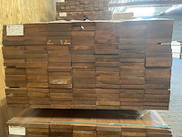 Ca. 140x guyana teak planken geschaafd, 25x145mm, lengte 100cm - afbeelding 3 van  3