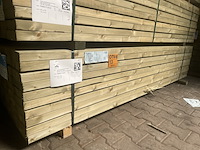 Ca. 140x vuren regels geschaafd geïmpregneerd, 47x75mm, lengte 247cm - afbeelding 4 van  4