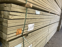 Ca. 140x vuren regels geschaafd geïmpregneerd, 47x75mm, lengte 540cm - afbeelding 4 van  4