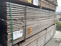 Ca. 141x guyana teak beschoeiingsplanken, 20x100mm, lengte 37/300cm, 104/350cm - afbeelding 4 van  4
