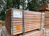 Ca. 143x angelim pedra onderliggers geschaafd, 45x68mm, lengte 130cm - afbeelding 4 van  4