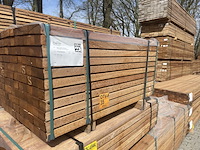 Ca. 143x angelim pedra regels geschaafd , 45x68mm, lengte 130cm - afbeelding 4 van  4