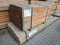 Ca. 143x angelim pedra regels geschaafd, 45x68mm, lengte 130cm - afbeelding 4 van  4