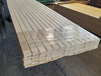 Ca. 143x vuren saunaschrootjes, 1,6 x 9,5 x 420 cm