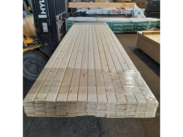 Ca. 143x vuren saunaschrootjes, 1,6 x 9,5 x 420 cm - afbeelding 2 van  6