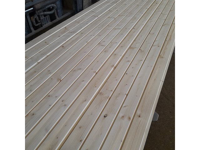 Ca. 143x vuren saunaschrootjes, 1,6 x 9,5 x 420 cm - afbeelding 4 van  6