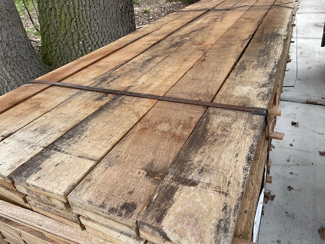 Ca. 144x angelim pedra beschoeiingsplanken, 20x150mm, 4/300cm, 105/305cm, 35/400cm - afbeelding 1 van  3