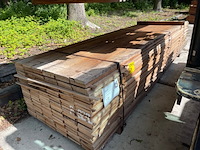 Ca. 144x angelim pedra beschoeiingsplanken, 20x150mm, lengte 4/300cm, 105/350cm, 35/400cm - afbeelding 2 van  3