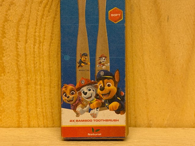 Ca. 144x bamboo kids tandenborstel - 2 pack paw patrol - afbeelding 3 van  4
