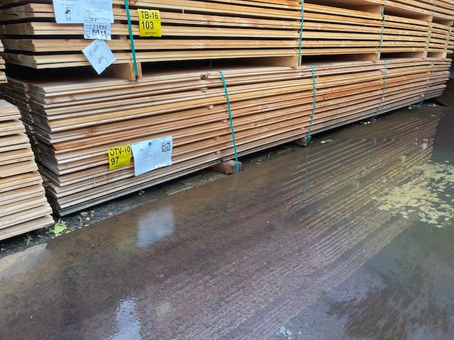 Ca. 144x douglas wisselsponning/halfhoutsrabat, 18x190mm, lengte 500cm - afbeelding 4 van  4