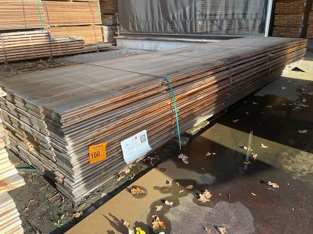 Ca. 144x douglas wisselsponning/halfhoutsrabat, 18x190mm, lengte 500cm - afbeelding 3 van  3