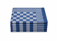 Ca. 144x horeca theedoek, blauw geblokt - afbeelding 1 van  1